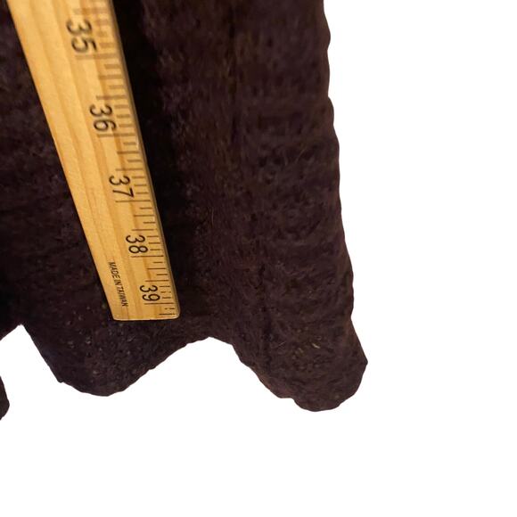 Stile Benetton Wool Alpaca Blend Short Sleeve Sweater Dress in Eggplant Size XS - Picture 6 of 12